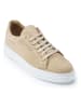 British Passport Leren sneakers beige