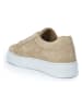 British Passport Leder-Sneakers in Beige