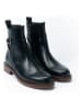 British Passport Leder-Boots in Schwarz