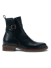 British Passport Leder-Boots in Schwarz