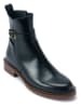 British Passport Leder-Boots in Schwarz