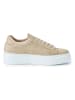British Passport Leder-Sneakers in Beige