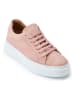 British Passport Leder-Sneakers in Rosa