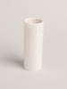 Eulenschnitt Vase "Calma" in Weiß - (H)15 x Ø 5,5 cm