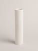 Eulenschnitt Vase "Calma" in Weiß - (H)24 x Ø 5,5 cm