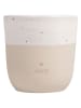 Eulenschnitt Kaffeebecher "Tante" in Beige/ Weiß - 320 ml