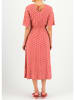 Blutsgeschwister Kleid in Rot/ Creme