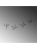 ABERTO DESIGN 4-delige set: wanddecoratie "Birds"