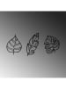ABERTO DESIGN 3er-Set: Wanddekore "Leaves"
