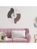 ABERTO DESIGN Wandklok grijs/lichtbruin - (B)55 x (H)65 cm