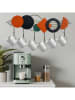 ABERTO DESIGN Wandkapstok oranje/zwart - (B)59 x (H)24 cm