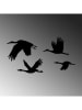 ABERTO DESIGN 4er-Set: Wanddekore "Stork"