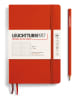 LEUCHTTURM1917 Gestipt notitieboek rood - B6+