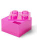 LEGO Opbergbox "Brick 4" roze - (B)25 x (H)18 x (D)25 cm