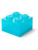 LEGO Opbergbox "Brick 4" lichtblauw - (B)25 x (H)18 x (D)25 cm