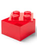 LEGO Opbergbox "Brick 4" rood - (B)25 x (H)18 x (D)25 cm
