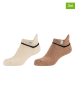 Skechers 2er-Set: Socken in Beige/ Hellbraun