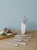 Stelton Brotmesser ''Trigono'' in Silber - (L)38,5 cm