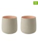 Stelton 2er-Set: Becher ''Emma'' in Beige/ Rosa - 220 ml