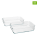 Stelton Formy do zapiekania (2 szt.) "Pilastro" - 33,1 x 6,3 x 20,7 cm