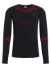 Odlo Funktionsunterhemd "Fundamentals" in Schwarz/ Rot