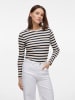 Vila Longsleeve in Schwarz/ Creme