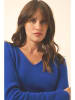 Just Cashmere Kaszmirowy sweter "Joan" w kolorze niebieskim