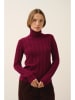 Just Cashmere Kaszmirowy golf "Serelith" w kolorze bordowym