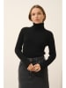 Just Cashmere Kaschmir-Rollkragenpullover "Miraya" in Schwarz