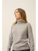Just Cashmere Kaschmir-Rollkragenpullover "Estelle" in Hellgrau