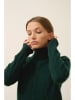 Just Cashmere Kaschmir-Rollkragenpullover "Estelle" in Dunkelgrün