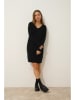 Just Cashmere Kasjmieren jurk "Mileya" zwart