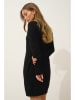 Just Cashmere Kaszmirowa sukienka "Mileya" w kolorze czarnym