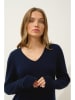 Just Cashmere Kaschmir-Kleid "Mileya" in Dunkelblau