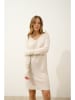 Just Cashmere Kasjmieren jurk "Mileya" crème