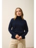 Just Cashmere Kasjmieren coltrui "Loralia" donkerblauw