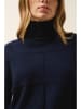 Just Cashmere Kasjmieren coltrui "Loralia" donkerblauw