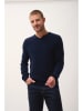 Just Cashmere Kaszmirowy sweter "Mevron" w kolorze granatowym