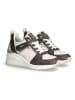 Liu Jo Keilsneakers in Creme/ Braun