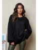 Joséfine Sweatshirt "Ponan" in Schwarz