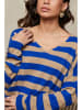 Joséfine Pullover "Quety" in Blau/ Beige