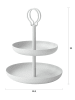 TFT Home Etagere "Ryo" in Weiß - (H)25 x Ø 20,5 cm