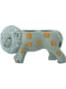 Bloomingville Kaarsenhouder "Leander" turquoise - (B)18,5 x (H)10,5 x (D)8 cm