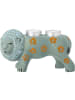 Bloomingville Kaarsenhouder "Leander" turquoise - (B)18,5 x (H)10,5 x (D)8 cm