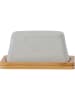 Bloomingville Botervloot "Josefine" lichtbruin/grijs - (B)16 x (H)7,5 x (D)12 cm