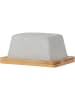 Bloomingville Botervloot "Josefine" lichtbruin/grijs - (B)16 x (H)7,5 x (D)12 cm