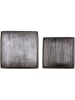 Bloomingville 2er-Set: Tabletts ''Cody'' in Silber