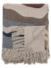 Bloomingville Woondeken "Stephania" beige/bruin/grijs - (L)160 x (B)130 cm