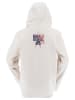 DEMON Hoodie "Demon slayer" in Creme/ Hellblau