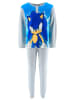 Sonic Fleece pyjama "Sonic modern" blauw/grijs